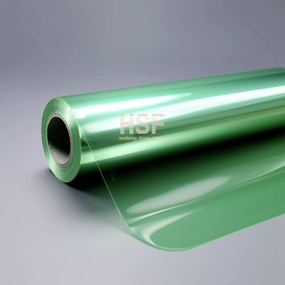 36μm Green Translucent PET Non Silicone Release Film สําหรับอุปกรณ์อิเล็กทรอนิกส์และอุปกรณ์รถยนต์
