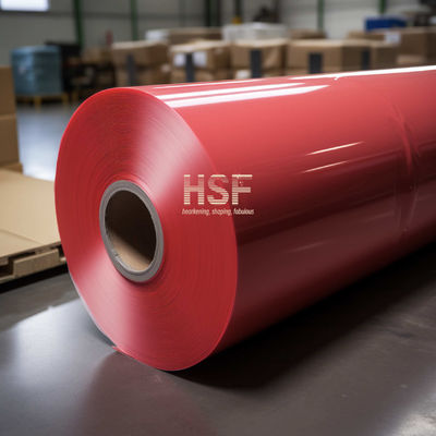 ฟิล์ม HDPE สีแดงไม่โปร่ง 120 μm สําหรับแผ่นรองสําหรับเทปต่าง ๆ, การพิมพ์และการบรรจุ