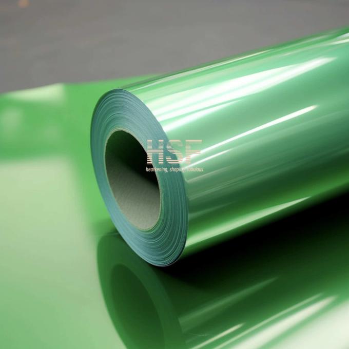 50μm Green PET Non Silicone Release Film product sample