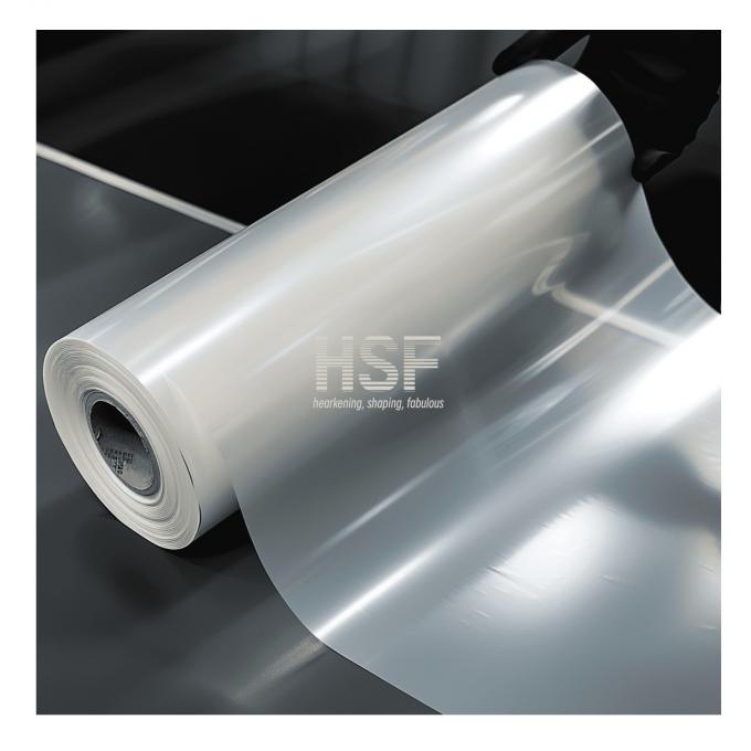 BOPP 70Î¼m film sample showing matte finish and texture