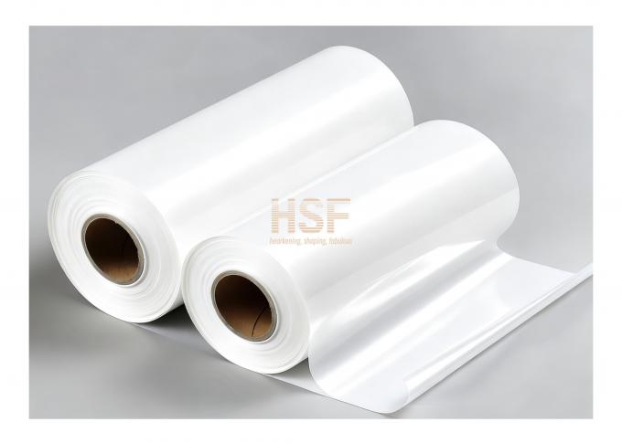 100Î¼m White CPE Film product sample showing uniform thickness and smooth surface